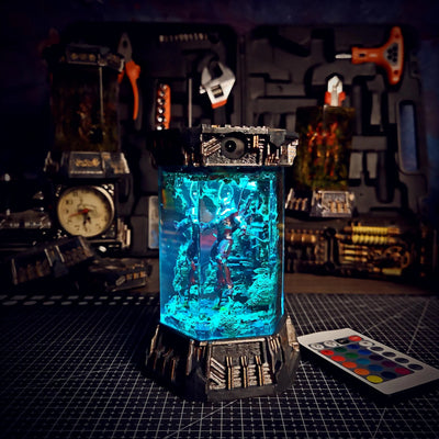 Marvel MCU Iron Man Healing Chamber Incubator Epoxy Resin Lamp, Night Light, Wireless Lights