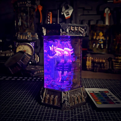 Jujutsu Kaisen Mahoraga Makora Healing Chamber Incubator Epoxy Resin Lamp, Night Light, Wireless Lights