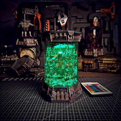 Predator Alien Space Monster Healing Chamber Incubator Epoxy Resin Lamp, Night Light, Wireless Lights
