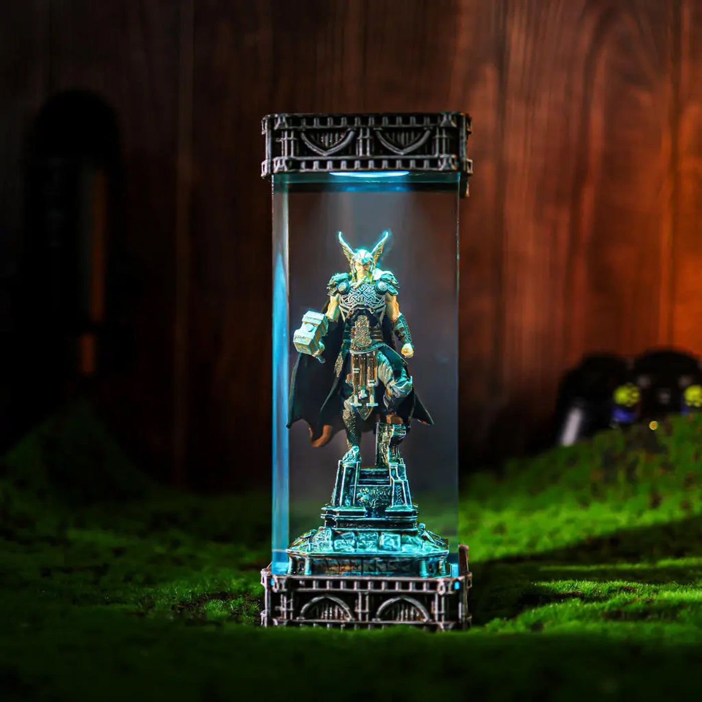 Thor Vikings Epoxy Resin Lamp, Night Light, Wireless Lights