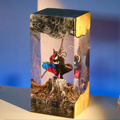 Marvel MCU Spider-Man x Venom Epoxy Resin Lamp, Night Light