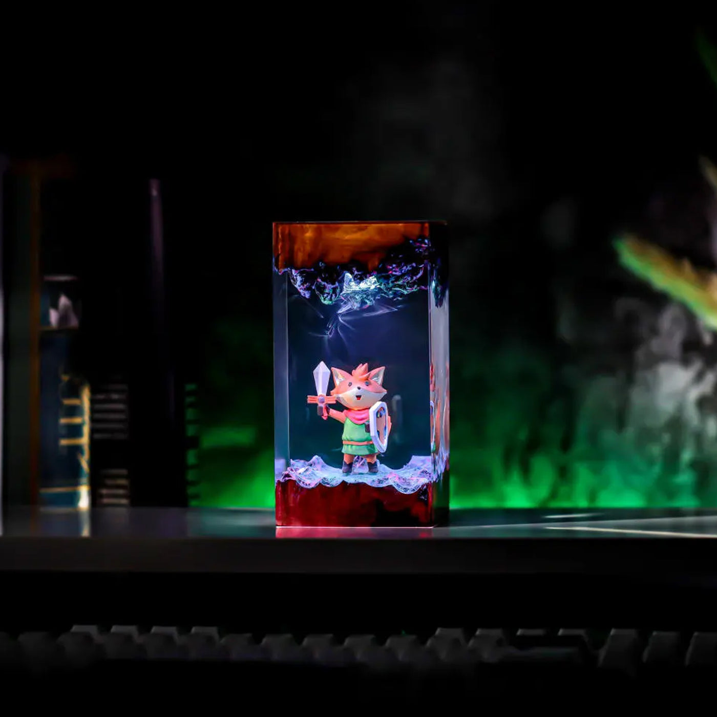 Fox TUNIC Epoxy Resin Lamp, Night Light