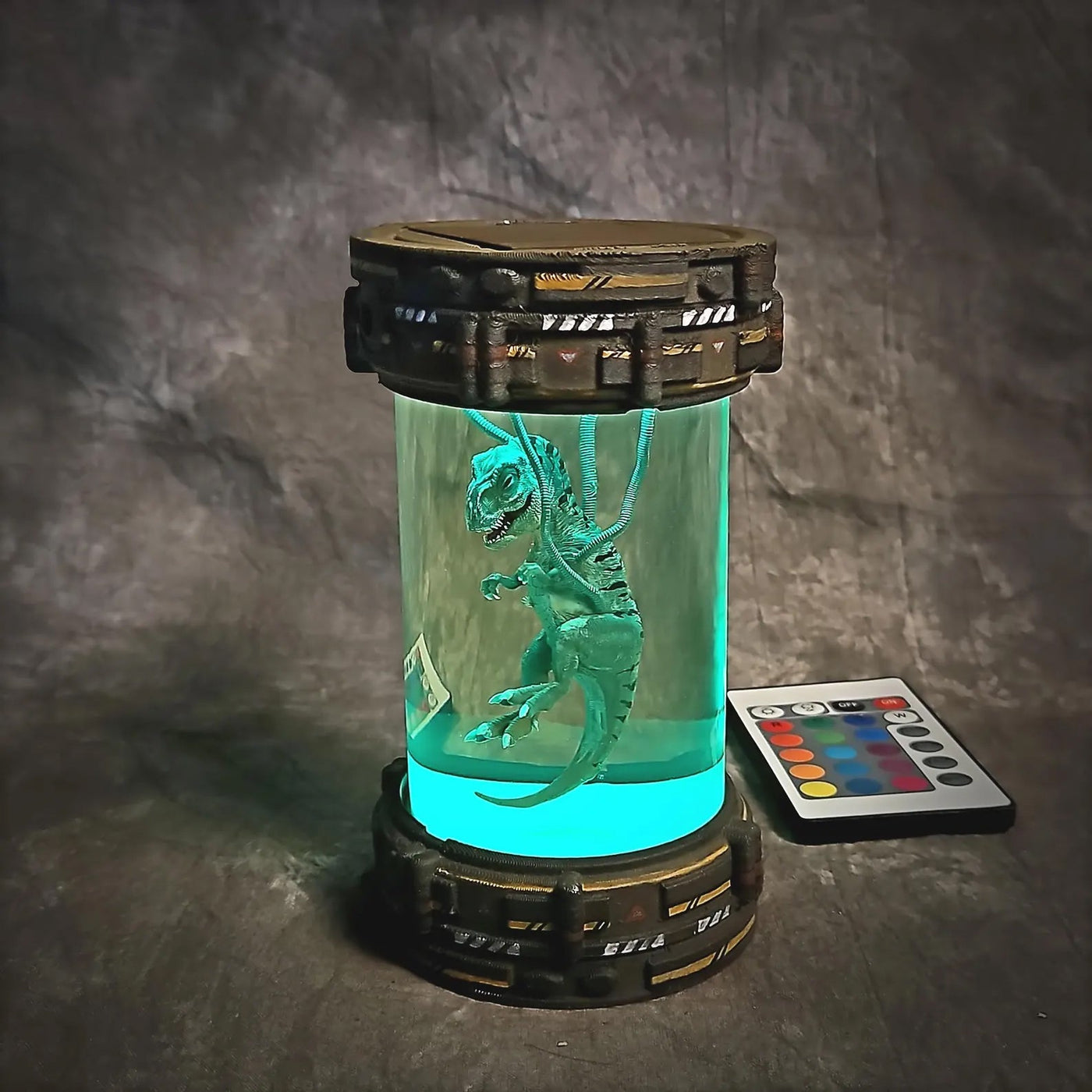 T-Rex Dinosaur Healing Chamber Incubator Epoxy Resin Lamp, Night Light, Wireless Lights