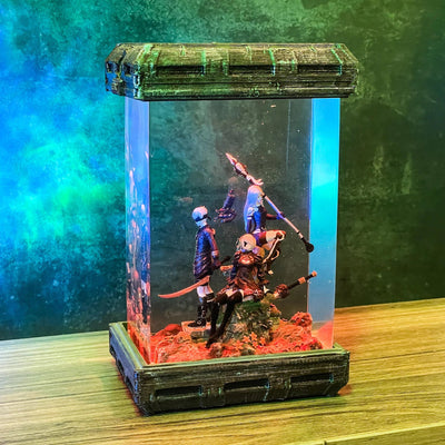 Nier Automata Diorama Epoxy Resin Lamp, Night Light, Wireless Lights