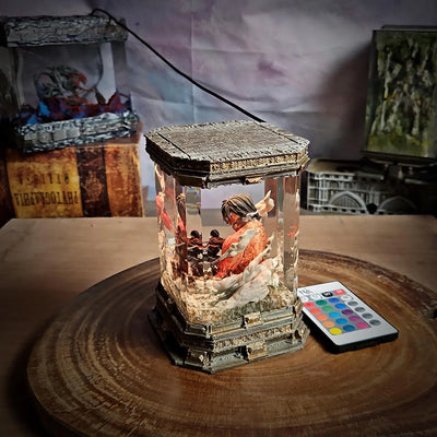Attack On Titan Eren Yeager Jaeger Diorama Epoxy Resin Lamp, Night Light, Wireless Lights