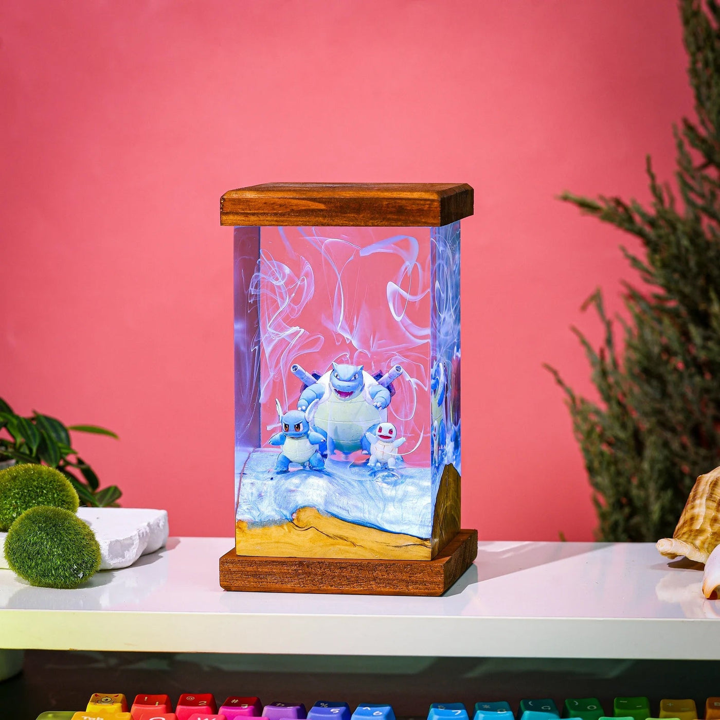 Pokemon Blastoise Evelution Epoxy Resin Lamp, Night Light