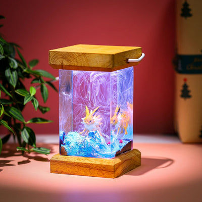 Pokemon Jolteon Epoxy Resin Lamp, Night Light