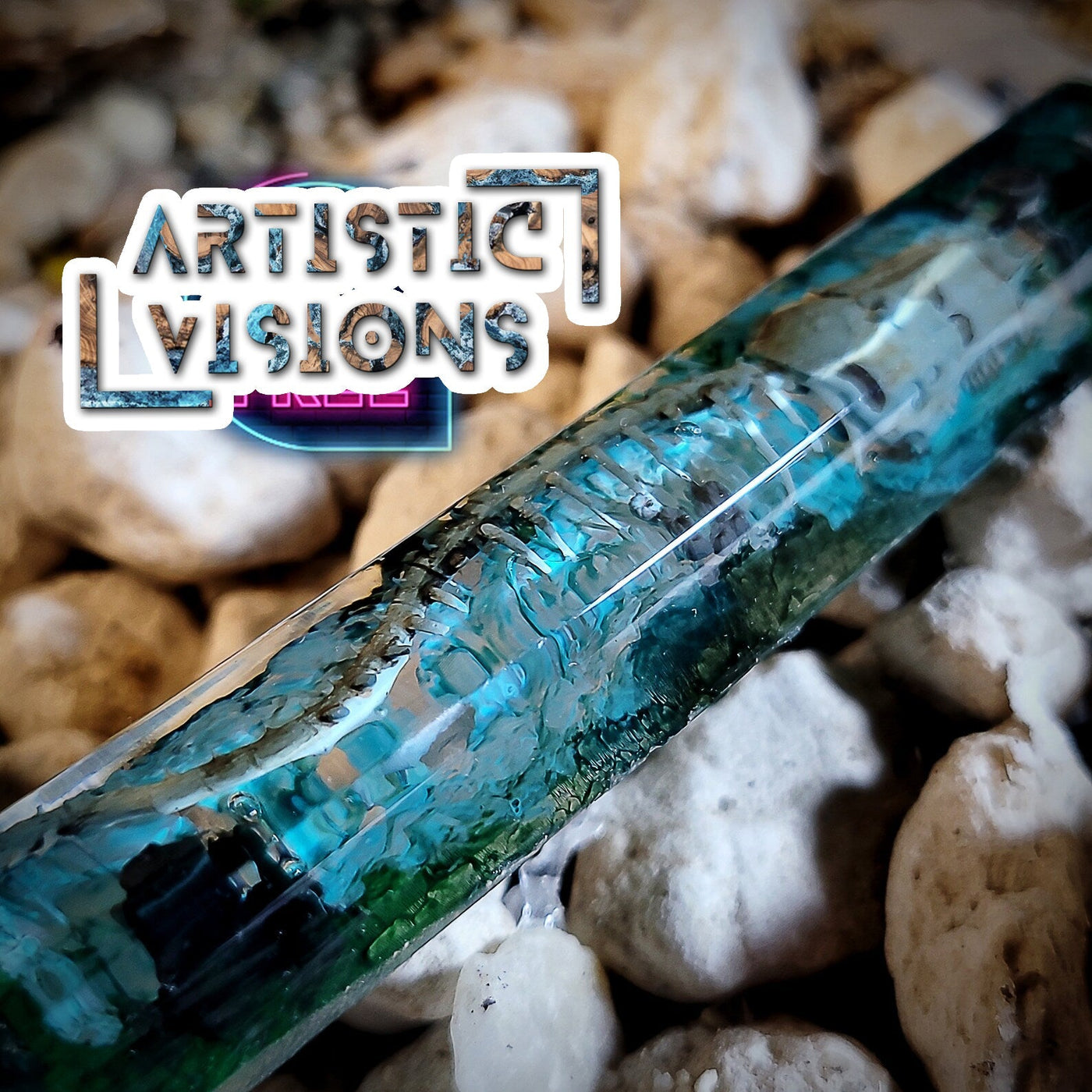 Leviathan Spacebar Artisan Keycaps Epoxy Resin