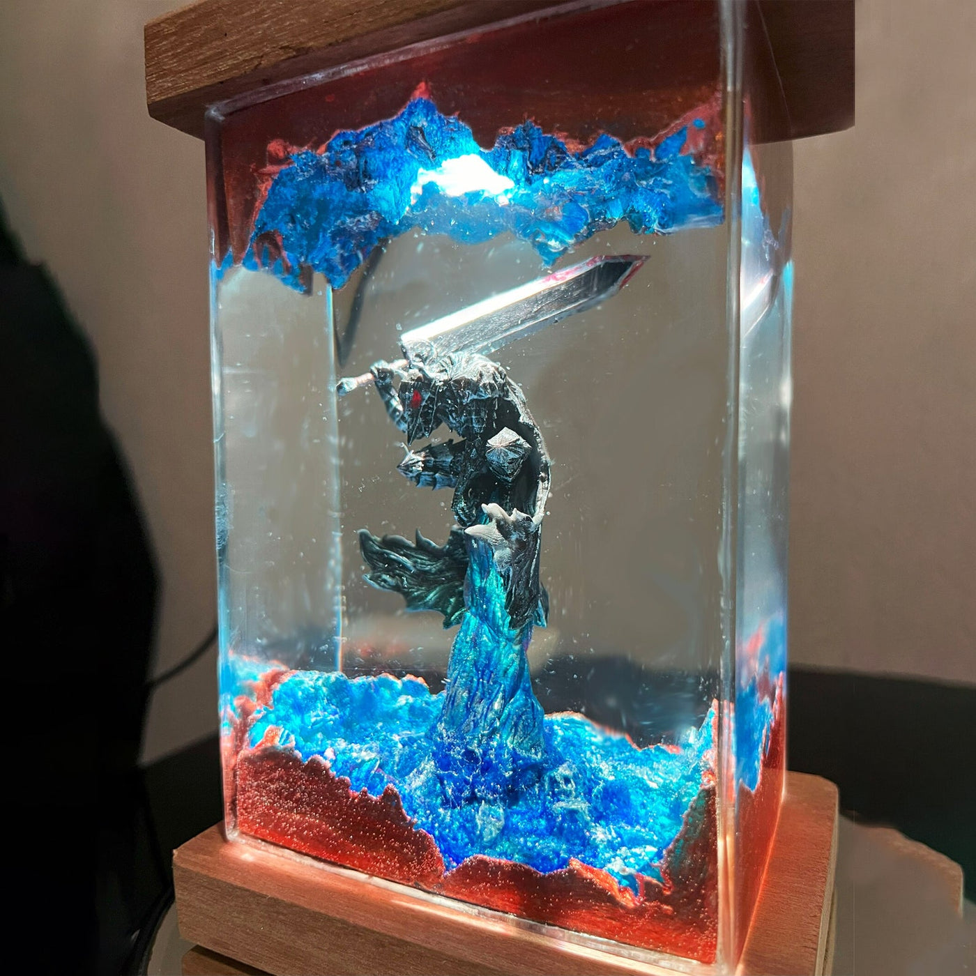 Berserk Guts Epoxy Resin Lamp, Night Light