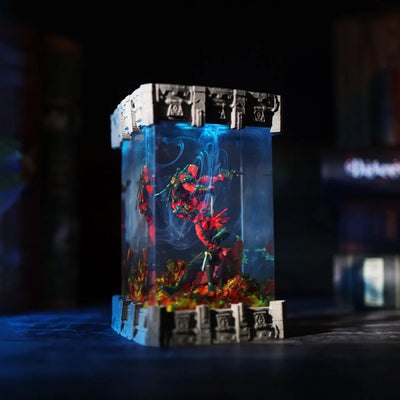 Marvel MCU Deadpool Epoxy Resin Lamp, Night Light, Wireless Lights