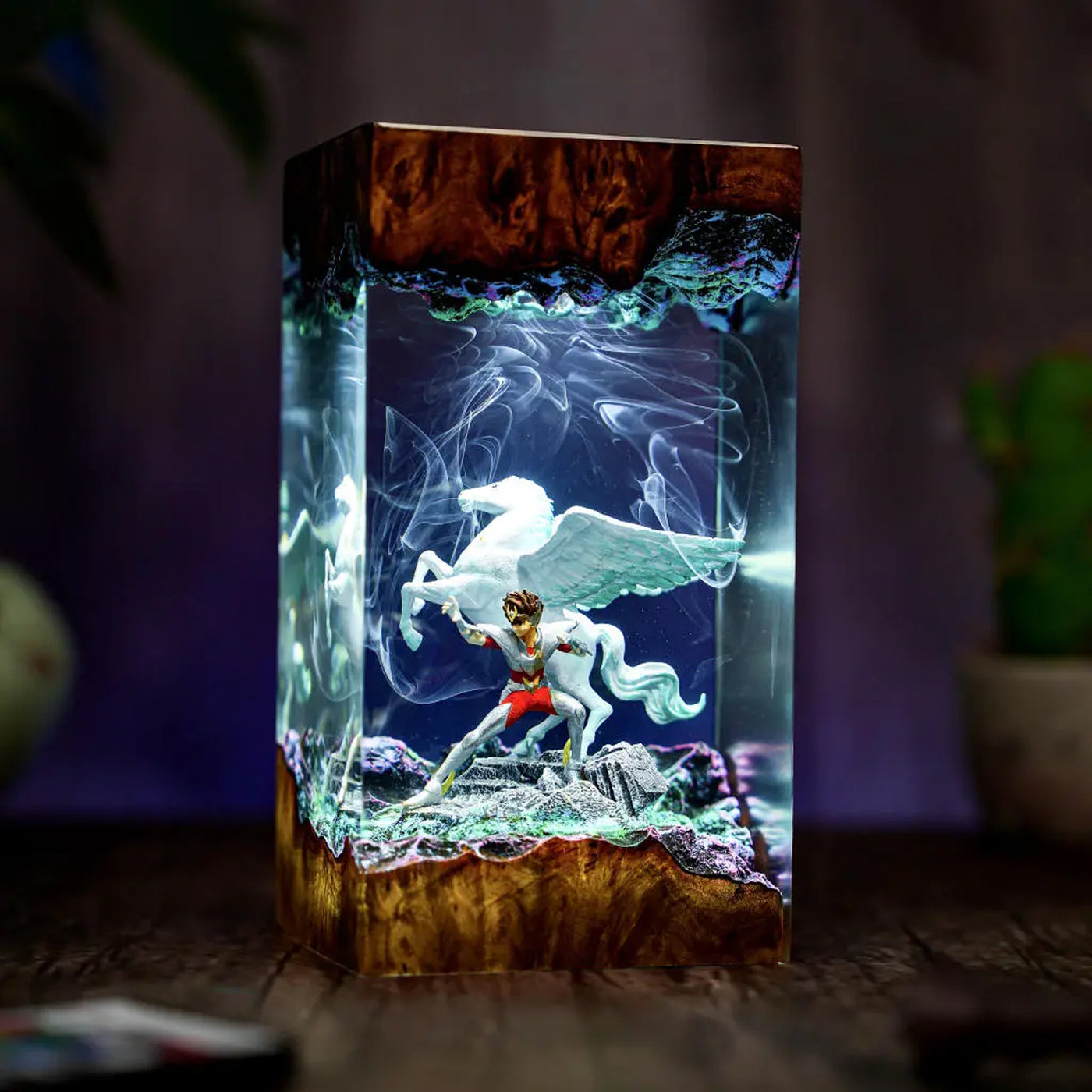 Saint Pegasus Seiya Epoxy Resin Lamp, Night Light