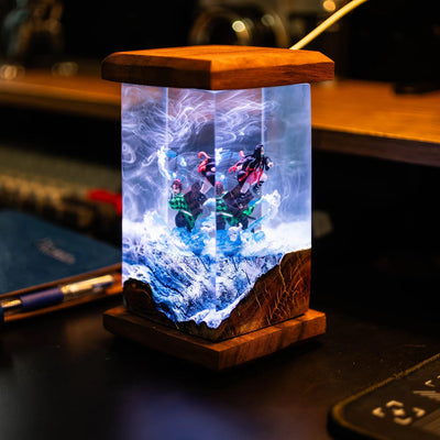 Demon Slayer Kamado Nezuko Tanjirou Epoxy Resin Lamp, Night Light