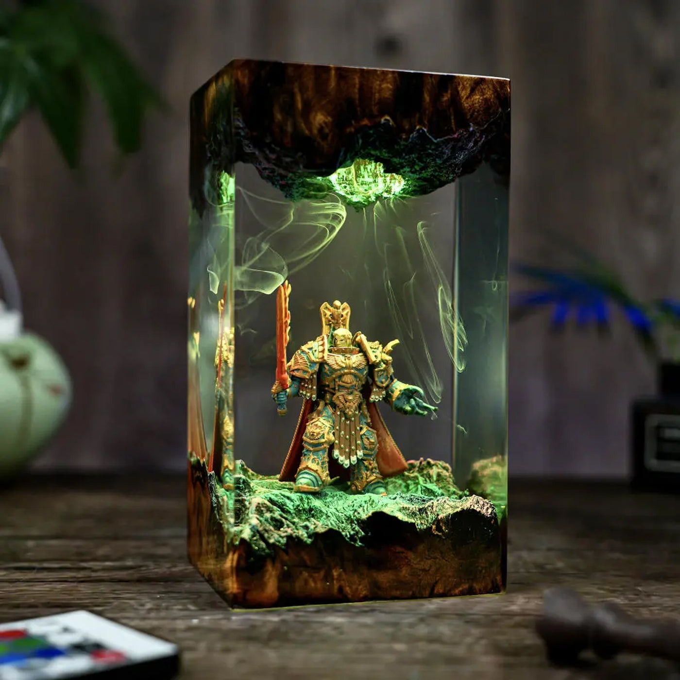 Warhammer Emperor of Mankind Epoxy Resin Lamp, Night Light