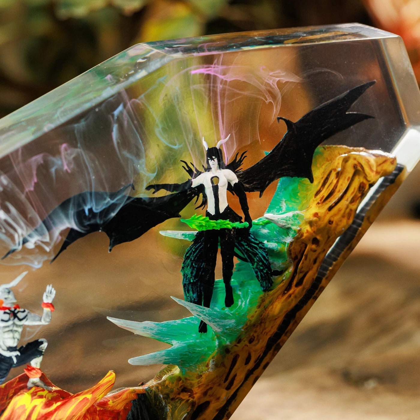 Bleach Kurosaki Ichigo vs Ulquiorra Cifer Epoxy Resin Lamp, Night Light