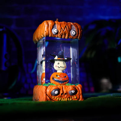 Halloween Spooky Pokemon Mimikyu Pumpkin Epoxy Resin Lamp, Night Light, Wireless Lights
