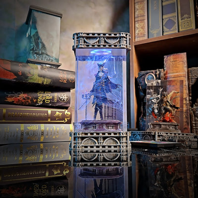 Bloodborne Lady Maria and The Old Hunters Epoxy Resin Lamp, Night Light, Wireless Lights