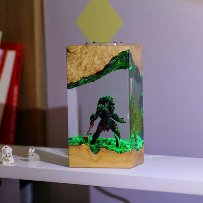 Predator Alien Sci-Fi Epoxy Resin Lamp, Night Light