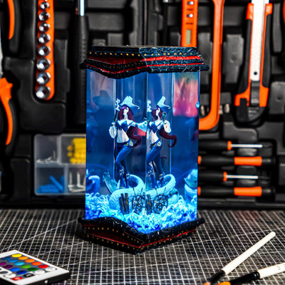 League Of Legends Miss Fortune Epoxy Resin Lamp, Night Light, Wireless Lights