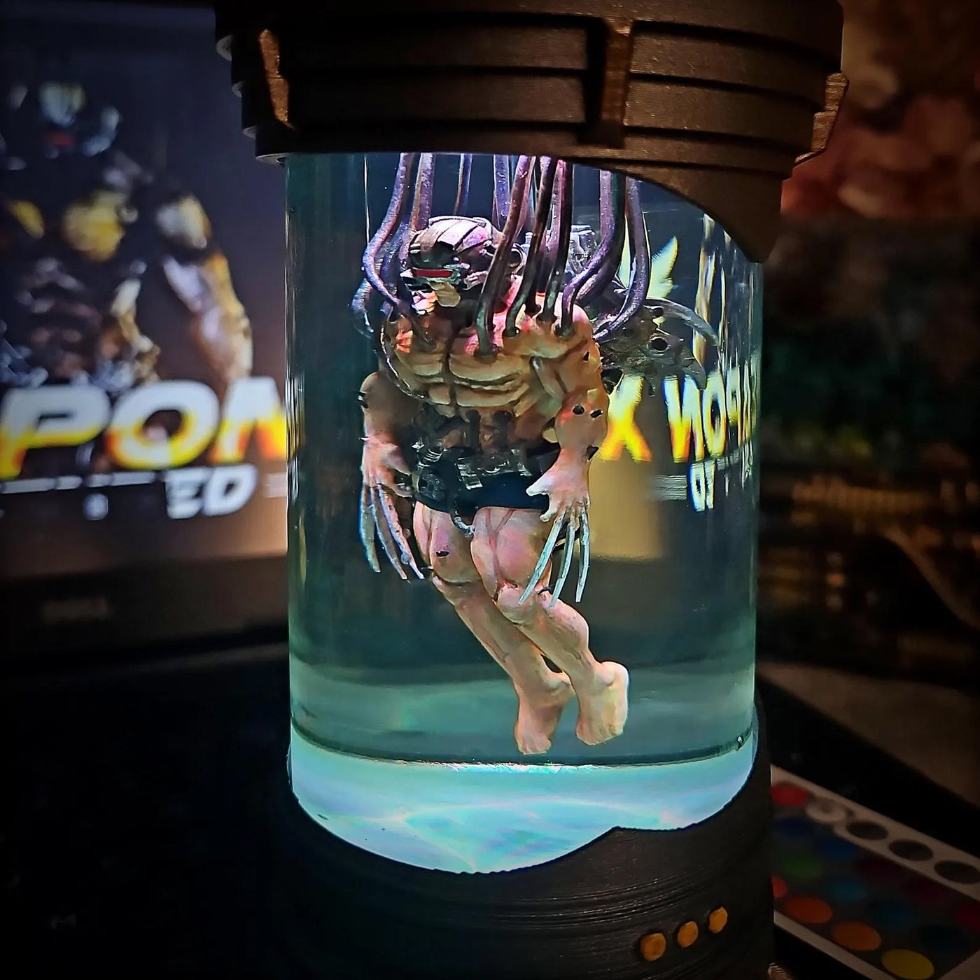 MCU X Men Wolverine Healing Chamber Incubator Epoxy Resin Lamp, Night Light, Wireless Lights