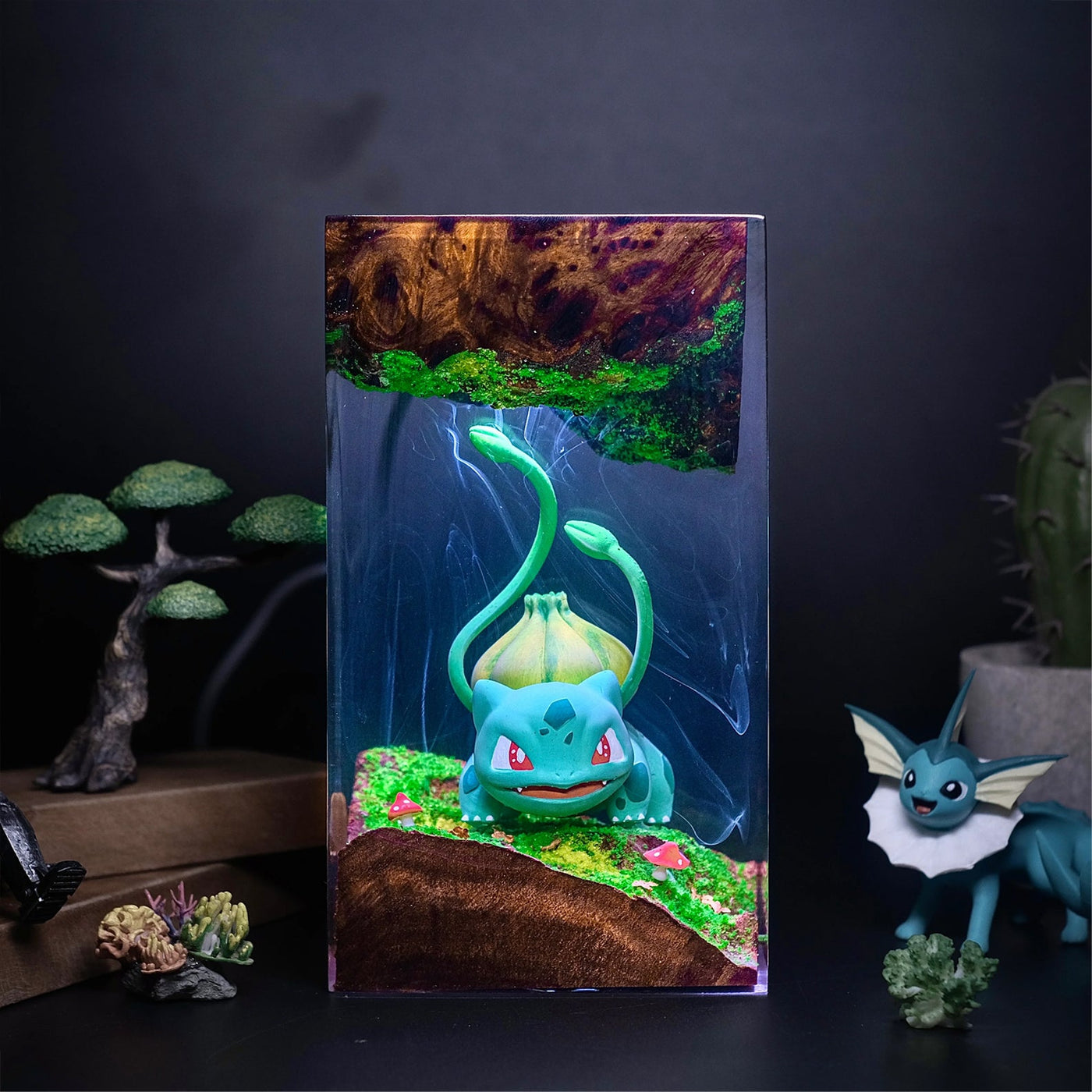 Pokemon Bulbasaur Epoxy Resin Lamp, Night Light