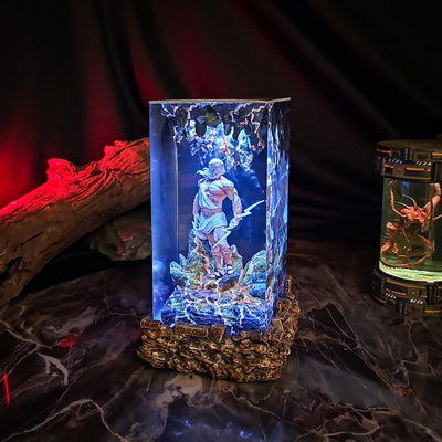 Mythology Zeus Diorama Epoxy Resin Lamp, Night Light, Wireless Lights