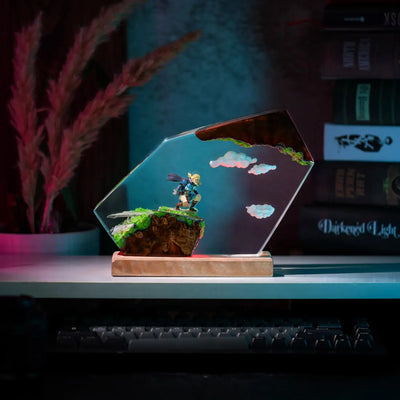 Zelda Link Cloud Epoxy Resin Lamp, Night Light