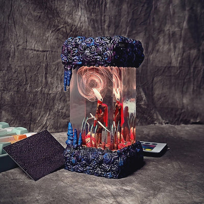 Hornet Hollow Knight Diorama Epoxy Resin Lamp, Night Light, Wireless Lights