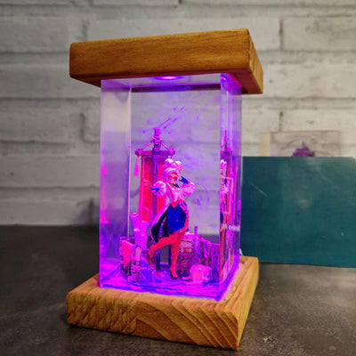 Zelda Purah Epoxy Resin Lamp, Night Light