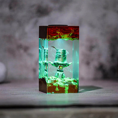 Dark Souls Praise the Sun Solaire of Astora Epoxy Resin Lamp, Night Light