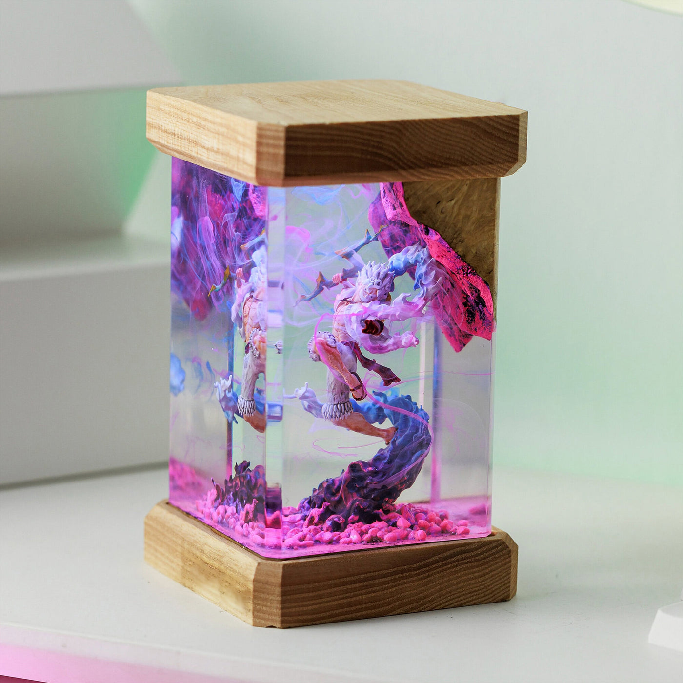 One Piece Luffy Gear 5 Epoxy Resin Lamp, Night Light