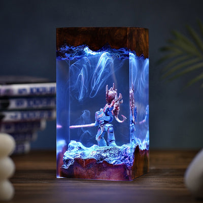 Warhammer Captain Titus Epoxy Resin Lamp, Night Light