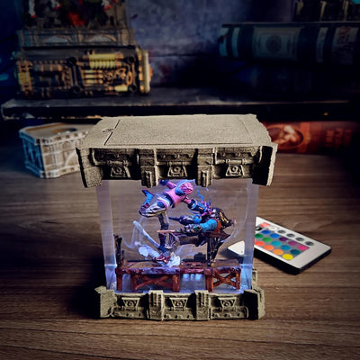 League of Legends Arcane Vi Fight Scene Epoxy Resin Lamp, Night Light, Wireless Lights