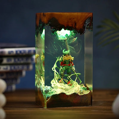 My Hero Academia Izuku Midoriya Deku Evolution Epoxy Resin Lamp, Night Light