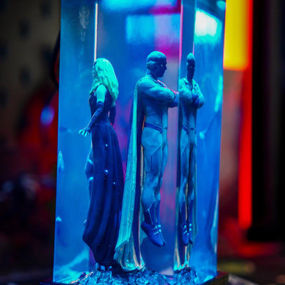 Marvel MCU Wanda Maximoff The Scarlet Witch & Vision Epoxy Resin Lamp, Night Light, Wireless Lights