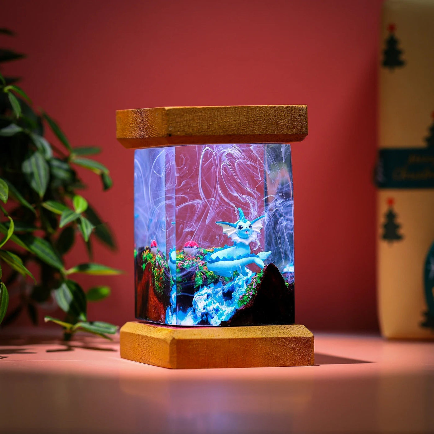 Pokemon Vaporeon Epoxy Resin Lamp, Night Light