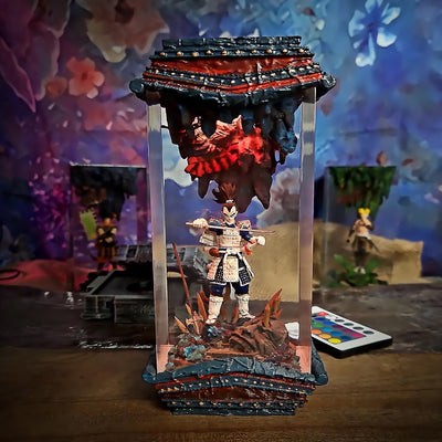 Dragon Ball Vegeta Shogun Epoxy Resin Lamp, Night Light, Wireless Lights