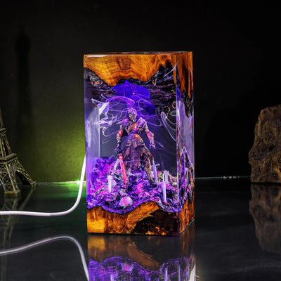Dark Souls Soul Of Cinder Epoxy Resin Lamp, Night Light