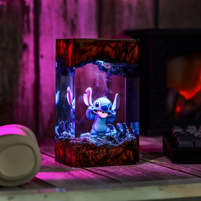 Stitch Epoxy Resin Lamp, Night Light