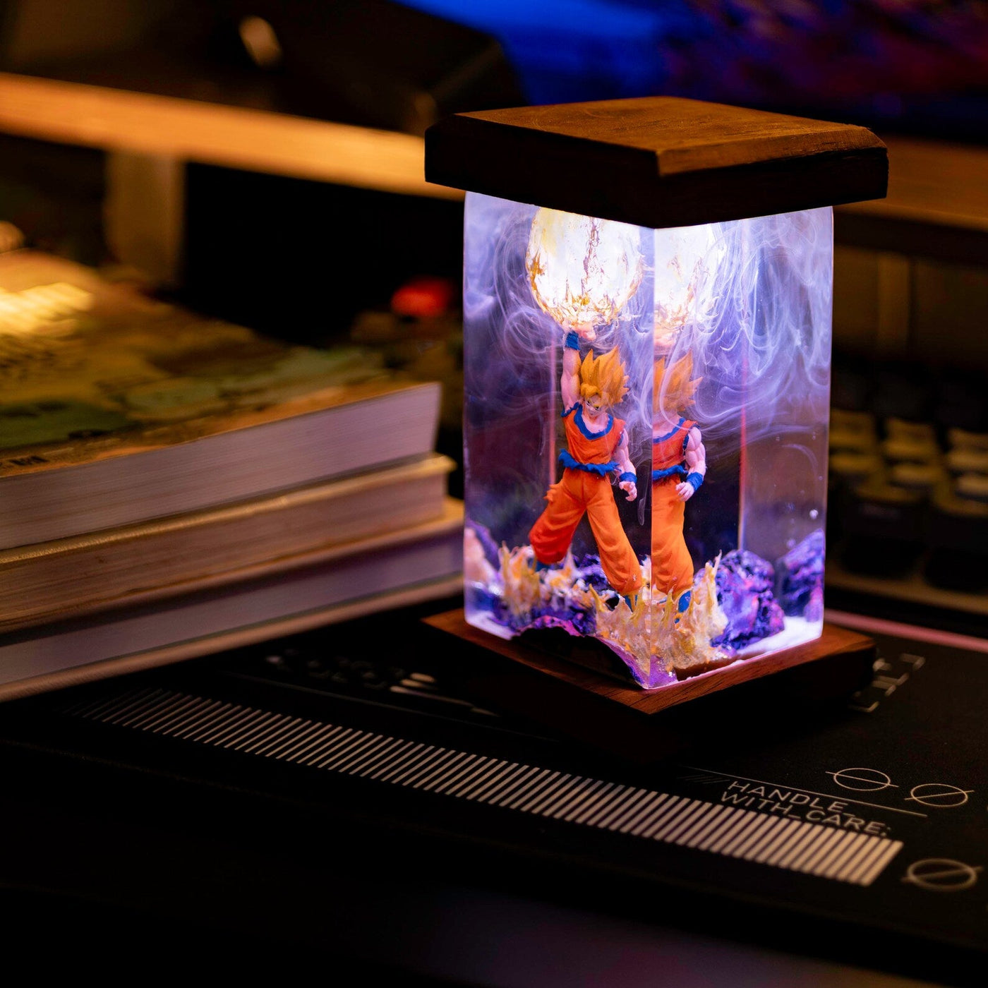 Dragon Ball Goku Super Saiyan Epoxy Resin Lamp, Night Light