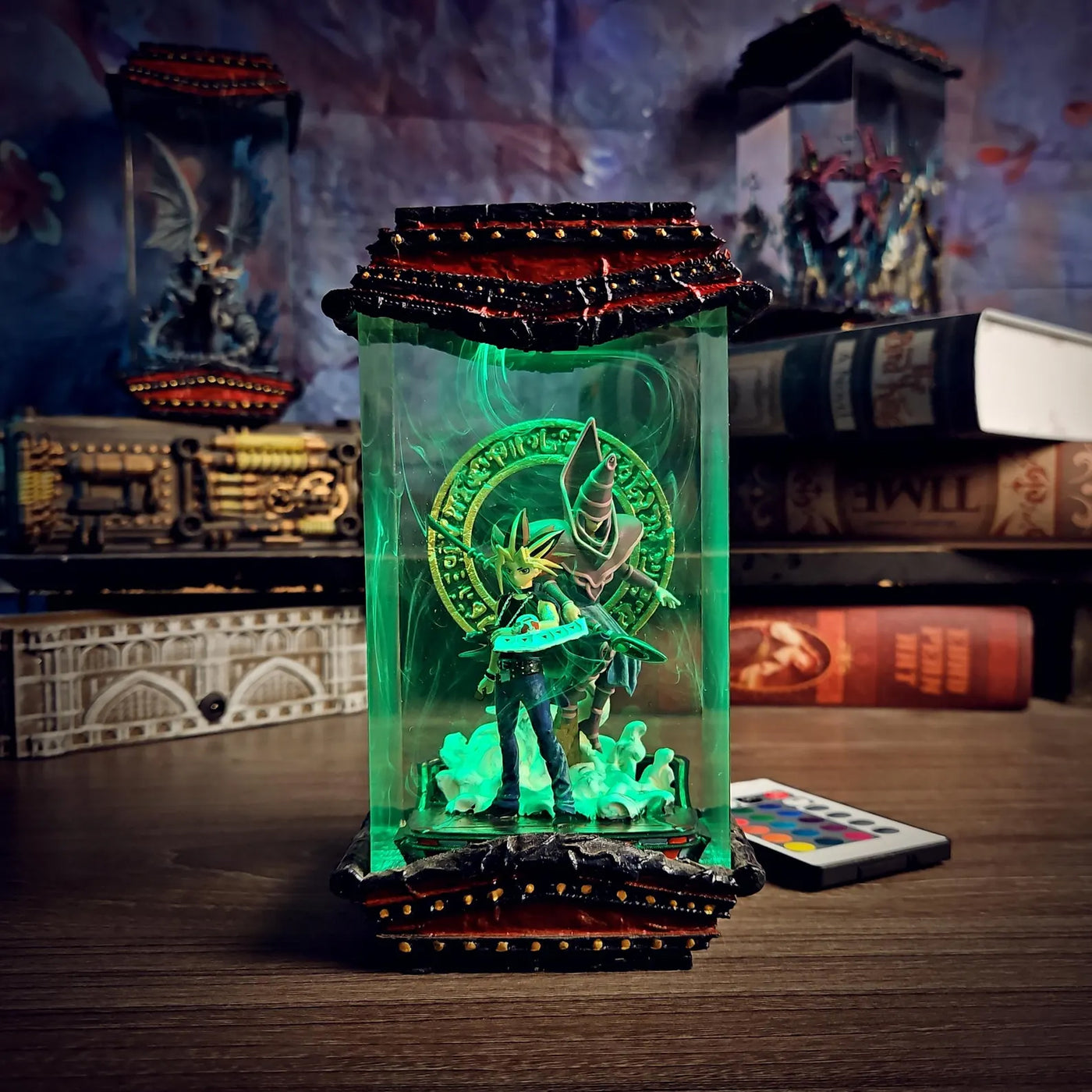 Yu Gi Oh Yugi Mutou Dark Magician Epoxy Resin Lamp, Night Light, Wireless Lights