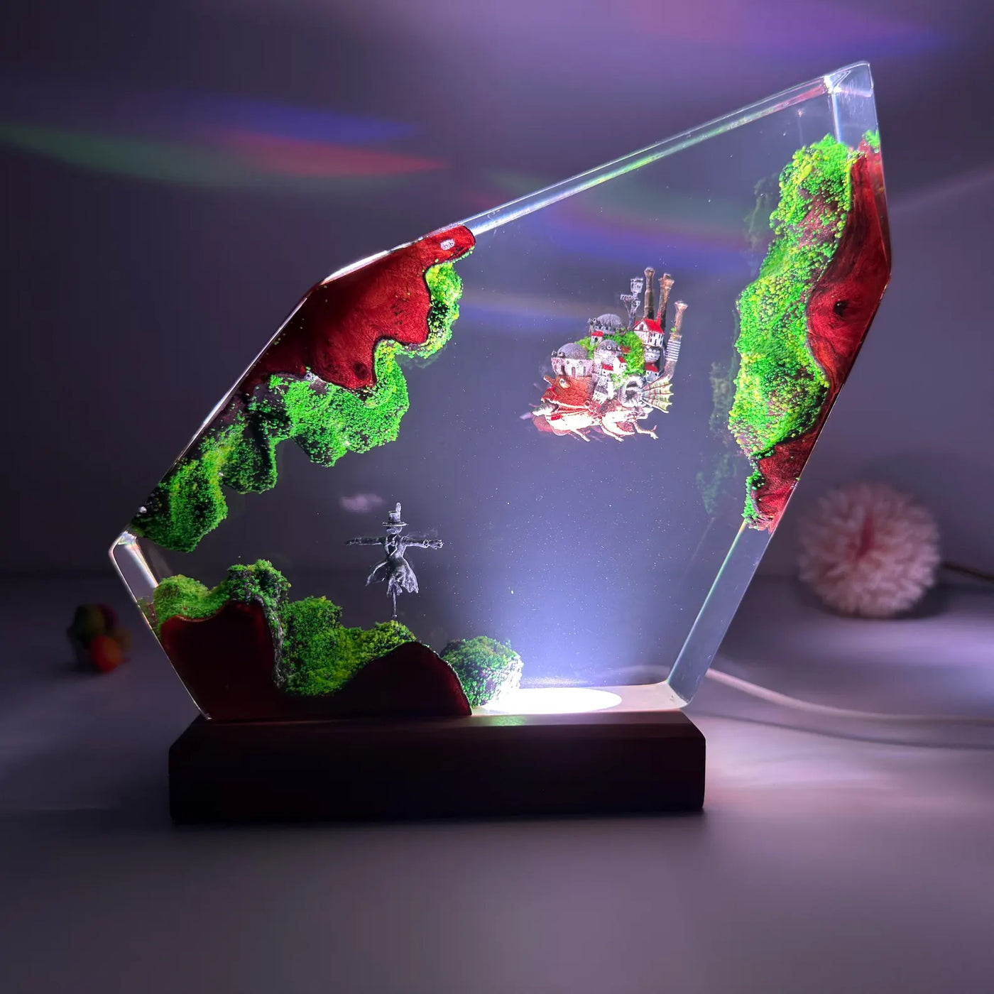 Howl's Moving Castle Epoxy Resin Lamp, Night Light