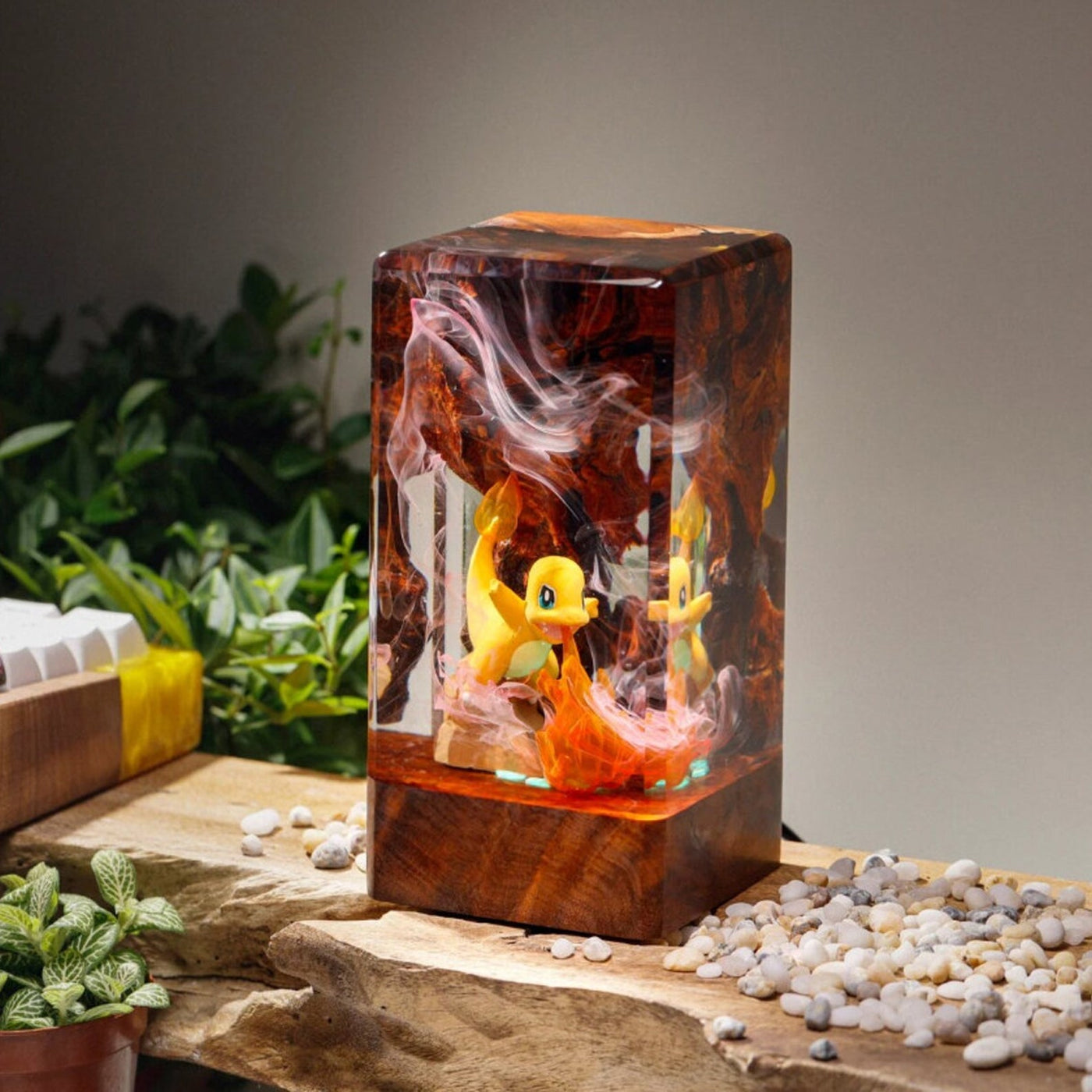 Pokemon Charmander Epoxy Resin Lamp, Night Light