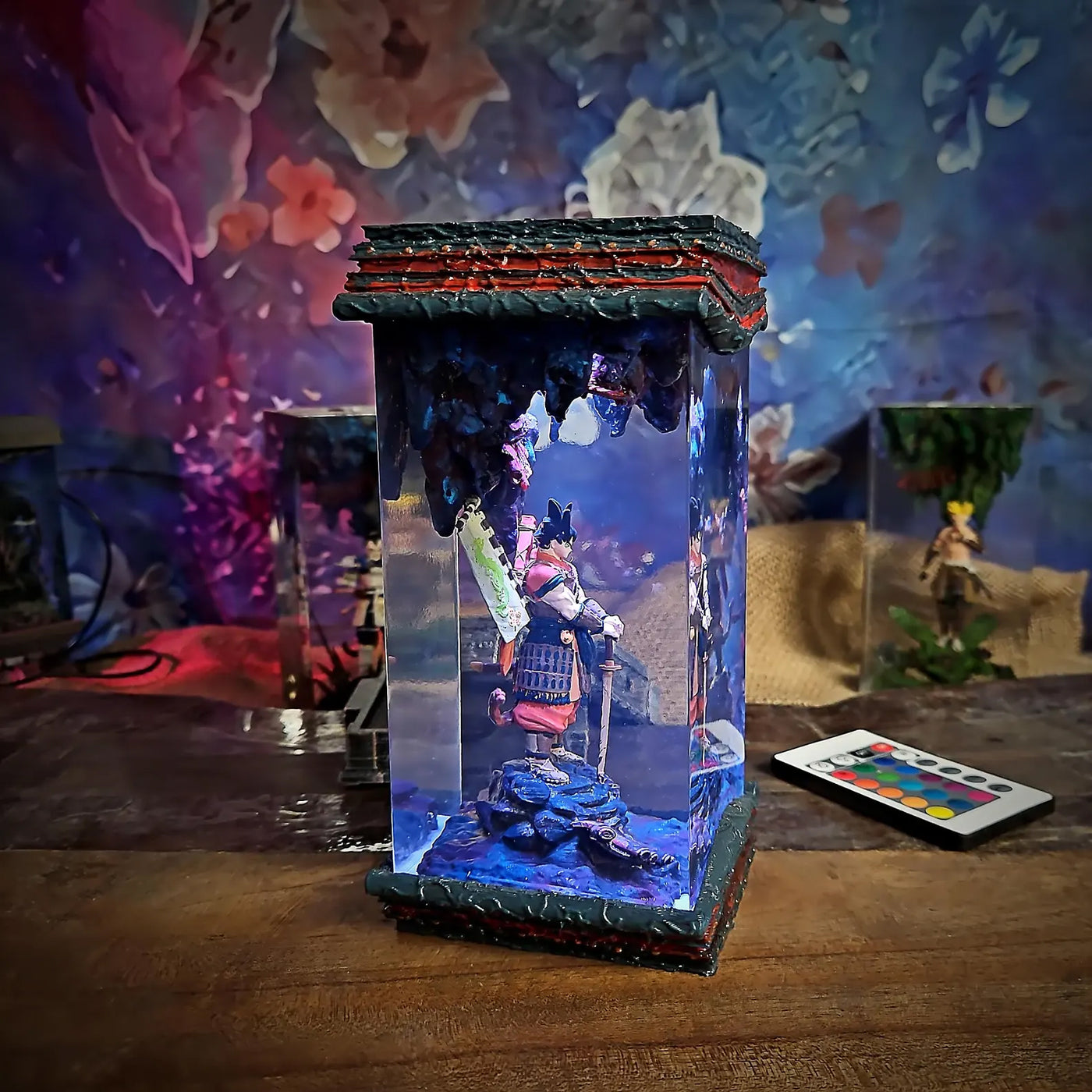 Dragon Ball Goku Shogun Epoxy Resin Lamp, Night Light, Wireless Lights