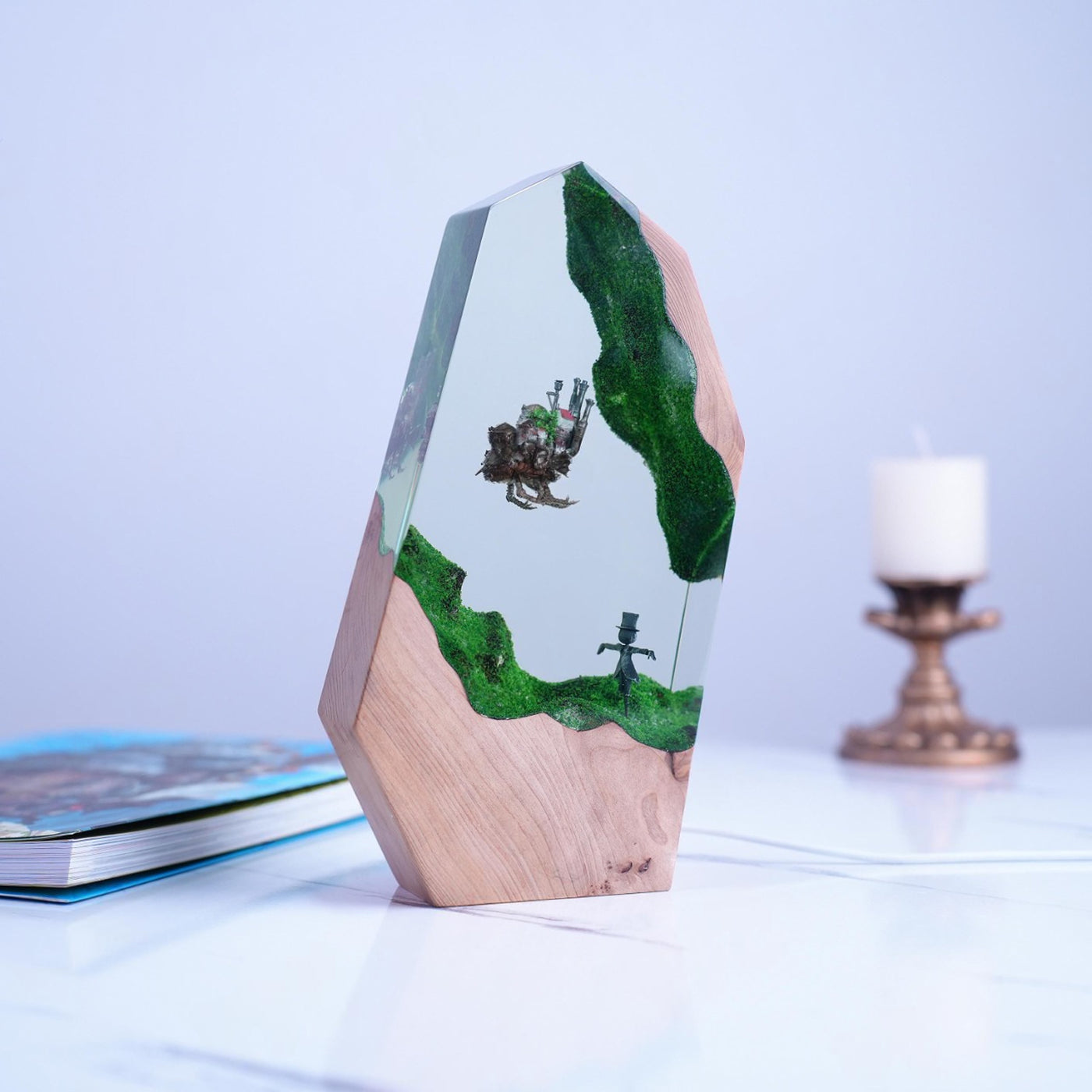 Howl's Moving Castle Epoxy Resin Lamp, Night Light
