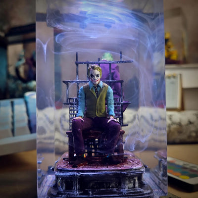 DC Joker Duality Diorama Epoxy Resin Lamp, Night Light, Wireless Lights