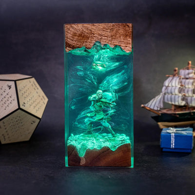 LOTR Lord Of Rings Legolas Greenleaf Elf Prince Epoxy Resin Lamp, Night Light