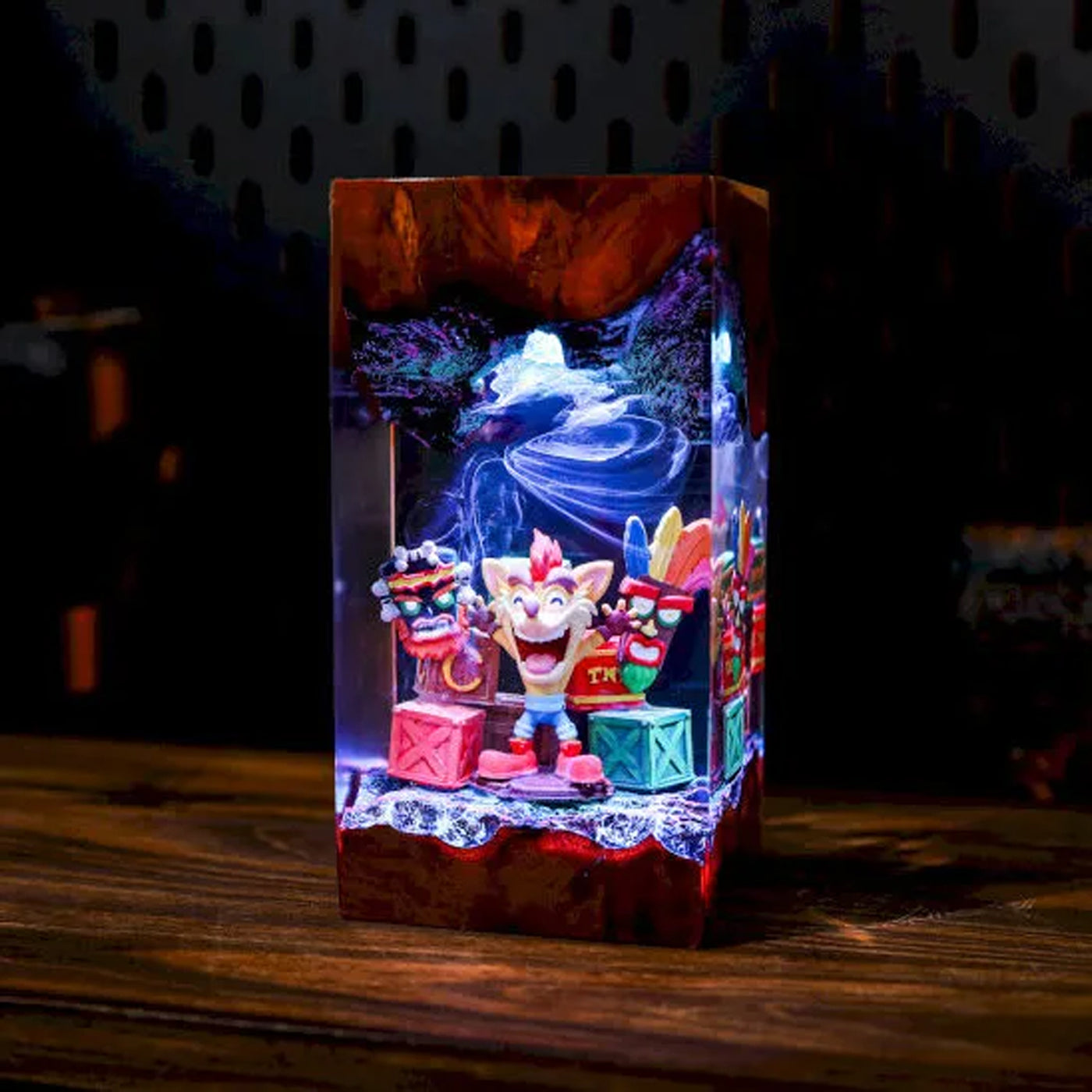 Crash Bandicoot Epoxy Resin Lamp, Night Light