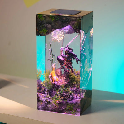 Jin Sakai Ghost of Tsushima Epoxy Resin Lamp, Night Light