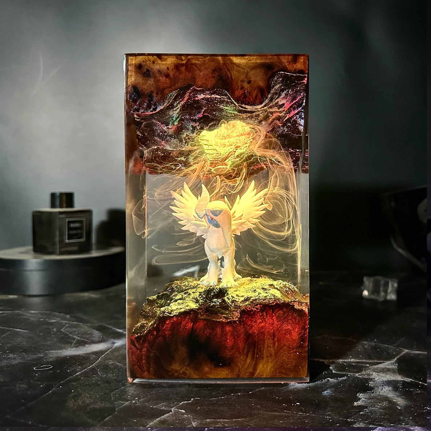 Pokemon Absol Mega Epoxy Resin Lamp, Night Light