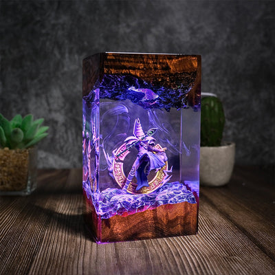 Dark Magician Yu Gi Oh Epoxy Resin Lamp, Night Light